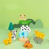 Wooden Fun Animal Stacking Music Balance Stacking High Children'S Puzzle Stacking Building Block Early Education Toys