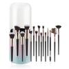 15 makeup brush set with storage cartridge, large capacity brush bucket, soft loose powder, eyeshadow brush, beauty.