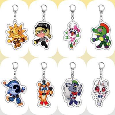 High-Quality 6Cm High-Quality Game High-Quality Fnaf High-Quality Acrylic High-Quality Keychain Construction Set High-Quality Cosplay High-Quality