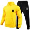 Simple Fashion Outdoors Men's Tracksuit Sports Daily Jogging Hot Sale Men  Hooded Single Piece Sportswear and Sweatpant Man Suit