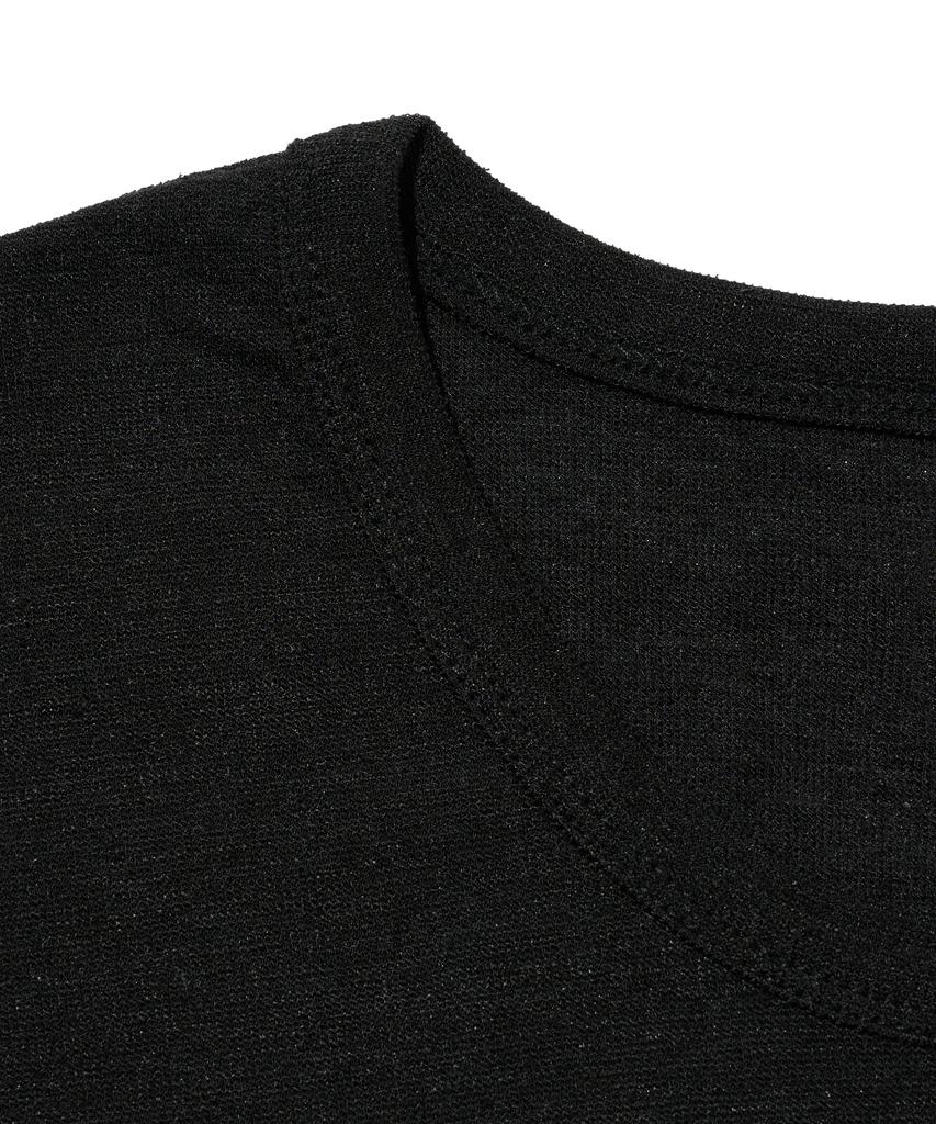 OTHERFITS Round Linen Short Sleeve Tee (Black)