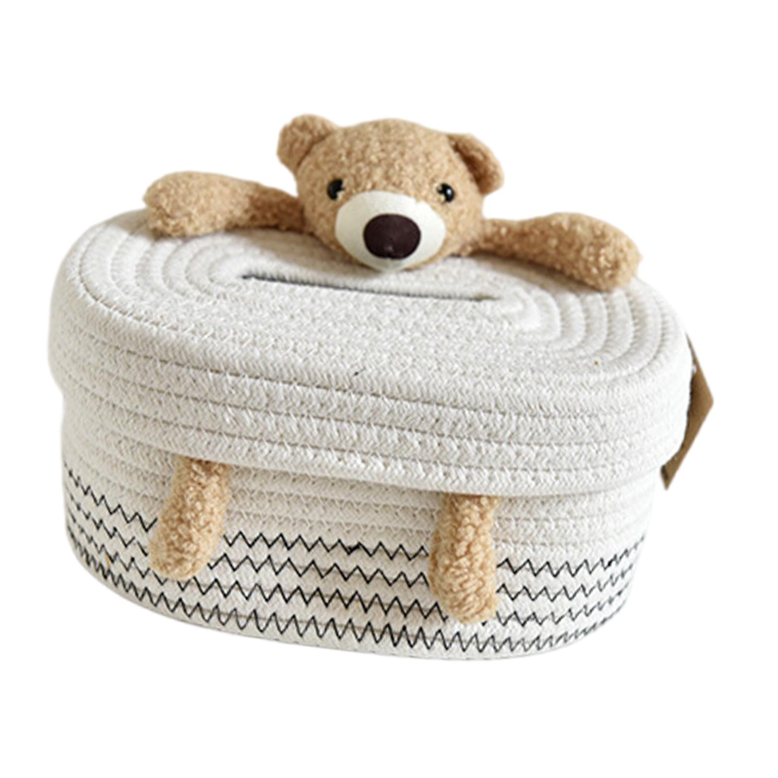 

Adorable Desk Cotton Tissue Case Practical and Stylish Tissue Organizers Unique Paper Dispenser for Coffee Tables C