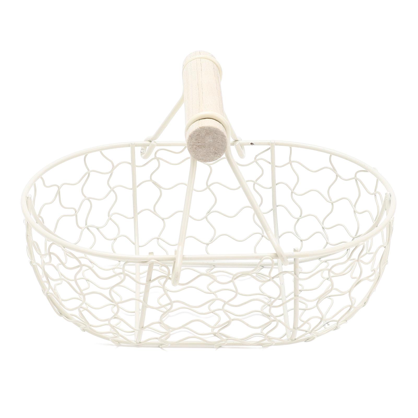 

Металлическая проволочная корзина для хлеба в винтажном стиле с ручками для кухни, фермерского дома, бежевого цвета L(for 6.5-9kg)