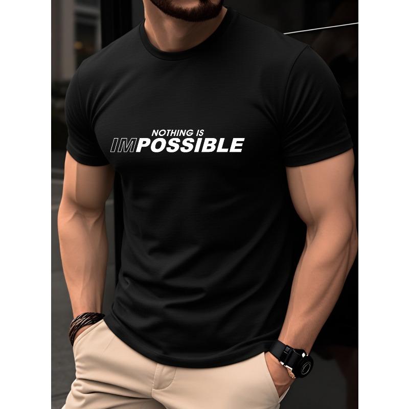 European sizes Men'S T-Shirt, Summer Short-Sleeve Lightweight Top, Trendy And Stylish, Slim Fit, Breathable Round Neck