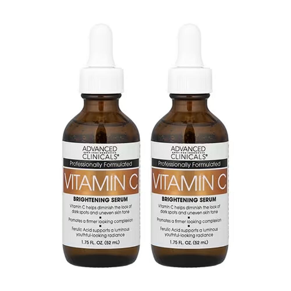 Advanced Clinicals Vitamin C Antioxidant Serum, 52ml (1.75 fl oz) - 2-Pack