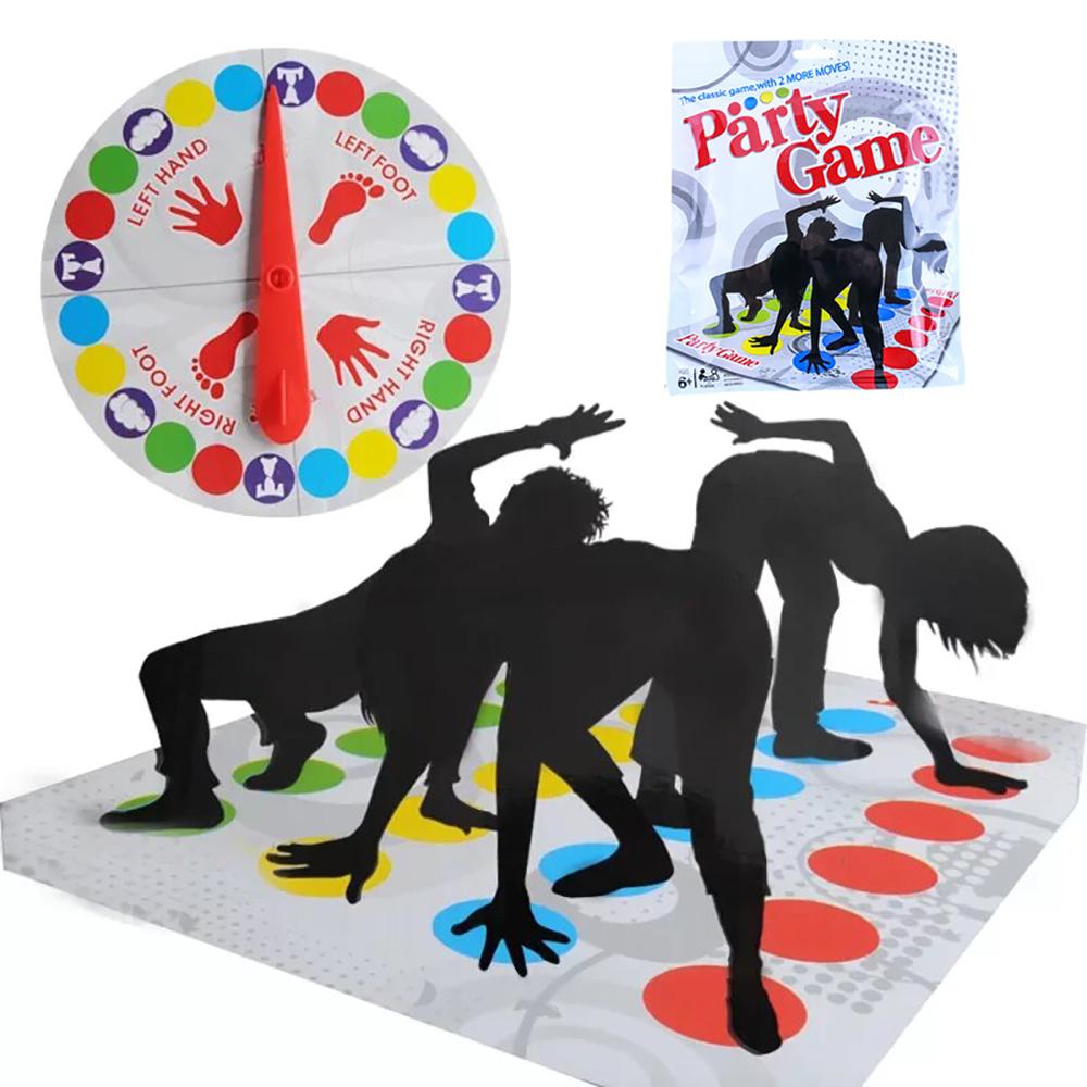 Familienpartyspiel Twister Spiele Indoor Outdoor Spielzeug Spiel Verrenken des Körpers für Kinder Erwachsene Sport Interaktive Gruppe Hilfsmittel