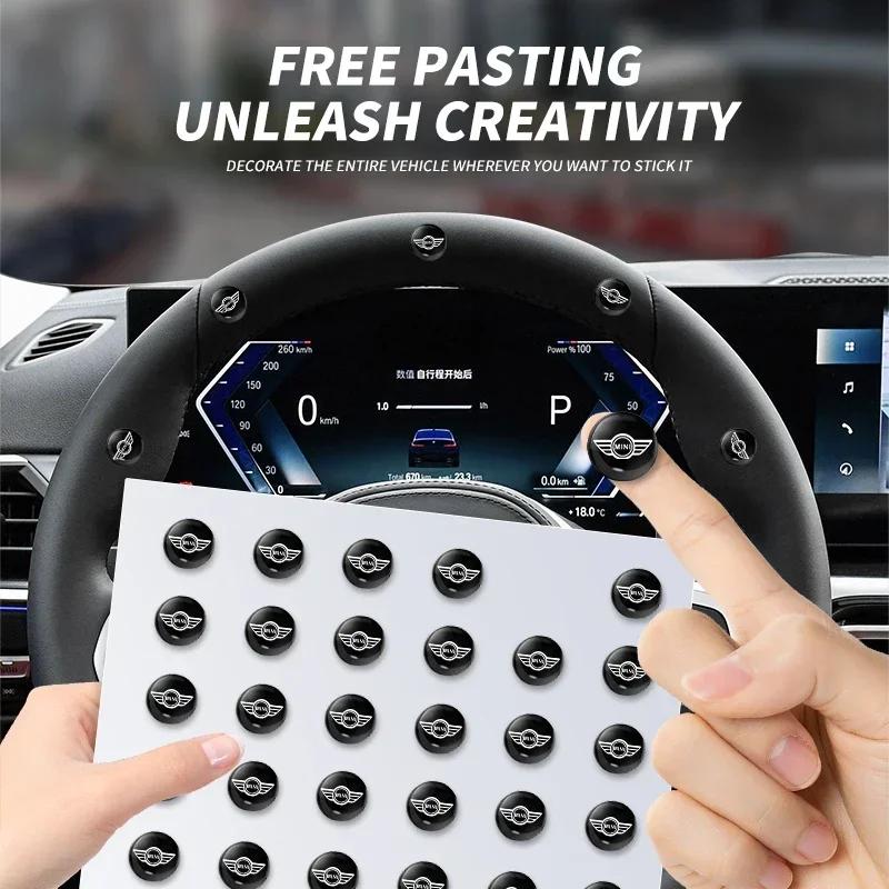 2/5/10pcs Car Lock Keyhole Stickers Door Lock Protect Car Stickers For Mini Cooper R50 R52 R53 R55 R56 R57 R58 R59 R60 R61 Ksgbw33