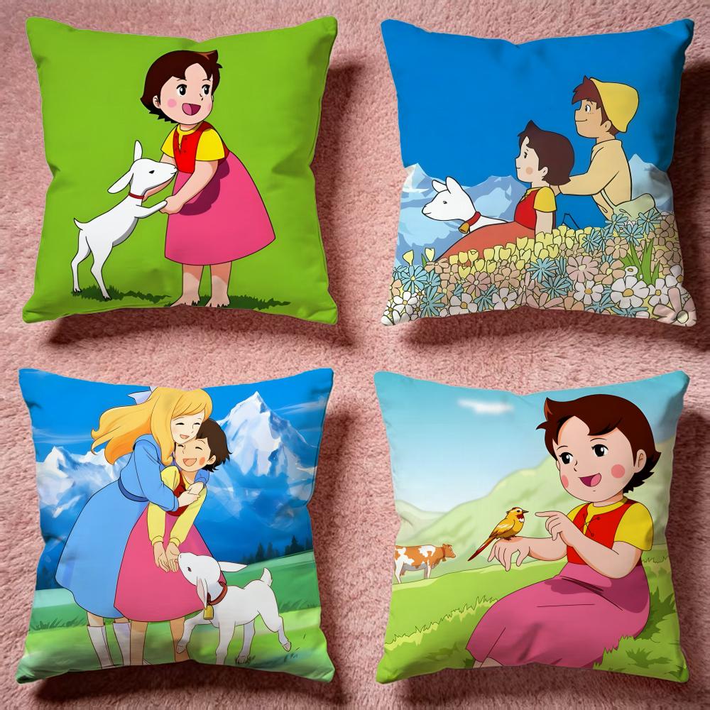 Trending HHeidi Girl of the Alpsed Cushion Cover Premium SkinFriendly Pillow Case MultiPurpose for Home Office Travel