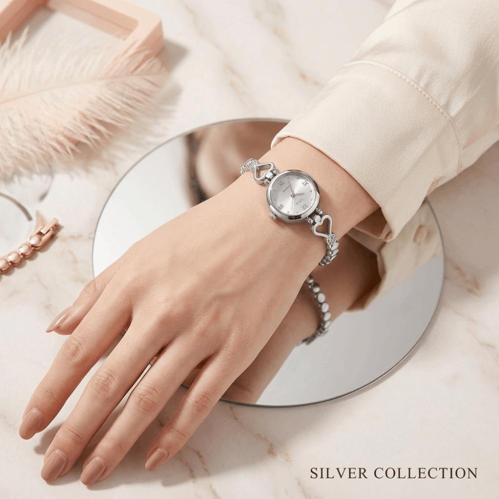 Elegant Women's Watch Thin Bracelet Wristwatch Luxury Ladies Quartz Watch Evening Party