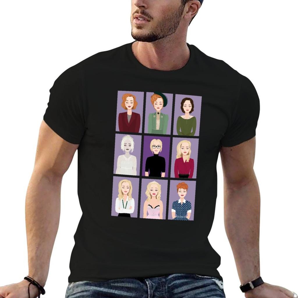 Gillian Anderson Characters Tshirt Basic Simple Casual Short Sleeve Tee