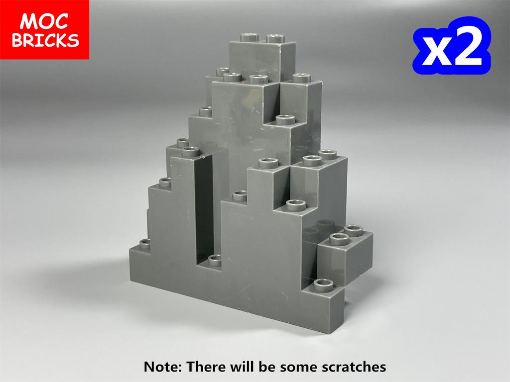 MOC Blocks Luminous Wolf Drawbridge Bridge Rock Panel Rockery Mountain DO IT YOURSELF City Street View Adventurer Movie Model Children Playthings