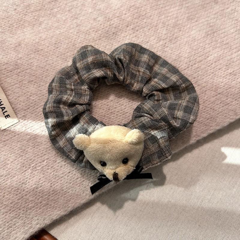 Cinnamoroll Plush Hair Tie: Fluffy Cartoon Hair Rope for Girls