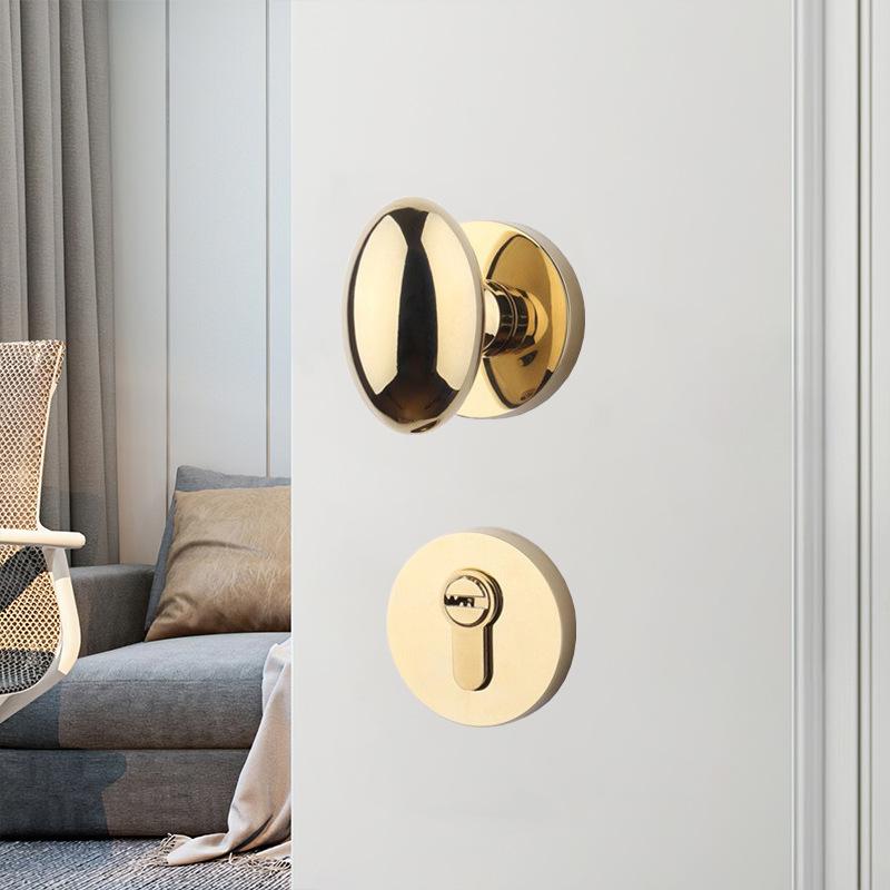 Zinc Alloy Spherical Lock Door Locks Mute Lock Security Split Locks Door Hardware Door Handle Hardware Accessories