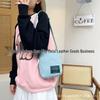Korean Fashion Women's Corduroy Square Shoulder Bag - 2023 New Style Simple Crossbody