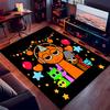 1pc Sprunki Game2 Print Area Rug - Soft, Washable Non-Slip Indoor Mat for Office Chairs, Living Room, Home Office Decorative Rug