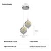 Modern Style Crystal Bedroom Bedside Chandelier