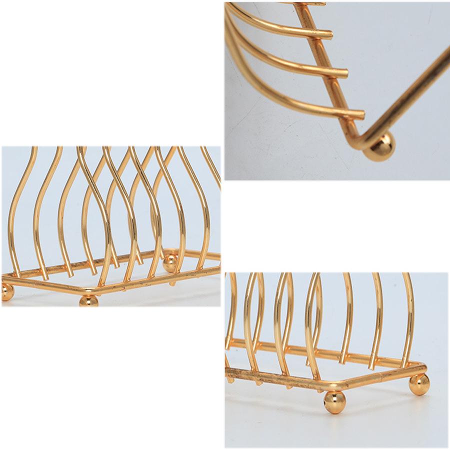 1PCS Kitchen Iron Small Dish Rack Household Gold and Silver Triangular Shelves Cupboard Dish Storage Draining Shelf