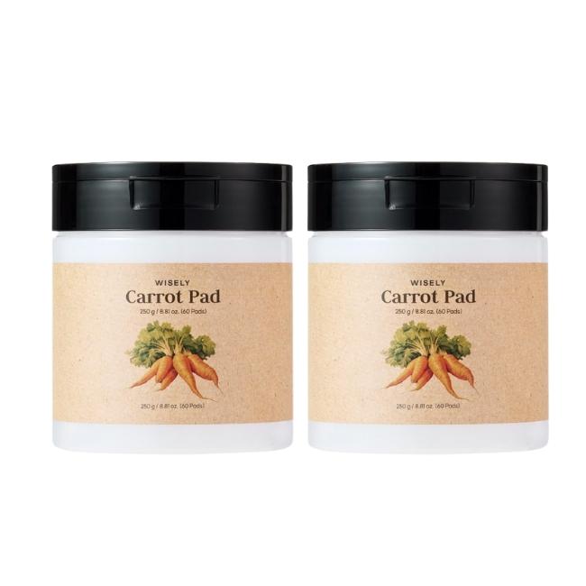 

[SKINFOOD] Carrot Carotene Calming Water Pads Soothing Toner Pads for Sensitive Skin 250g 60 Pads x2 Set