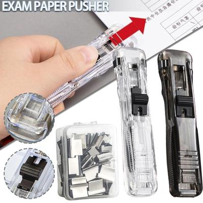 Pinzatrice a spinta con clip in metallo, pinzatrice per fissare la carta, pinzatrice per organizzare, pinzatrice portatile riutilizzabile