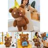 Adorable Teddy Bear Plush Toy Soft Cuddly Stuffed Animal Doll For Kids Birthday