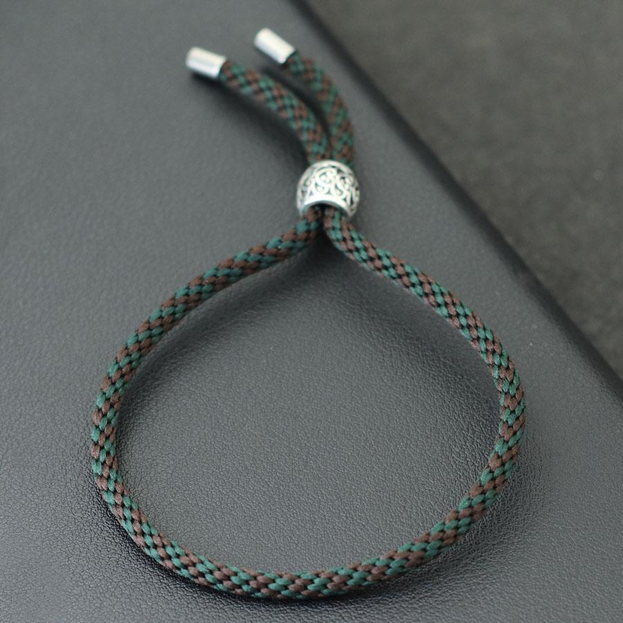 New Minimalist Mens Bracelet Adjustable Viking Carved Ethnic Rope Braslet Macrame Braclet Pulsera Homme Navigation Accessorie