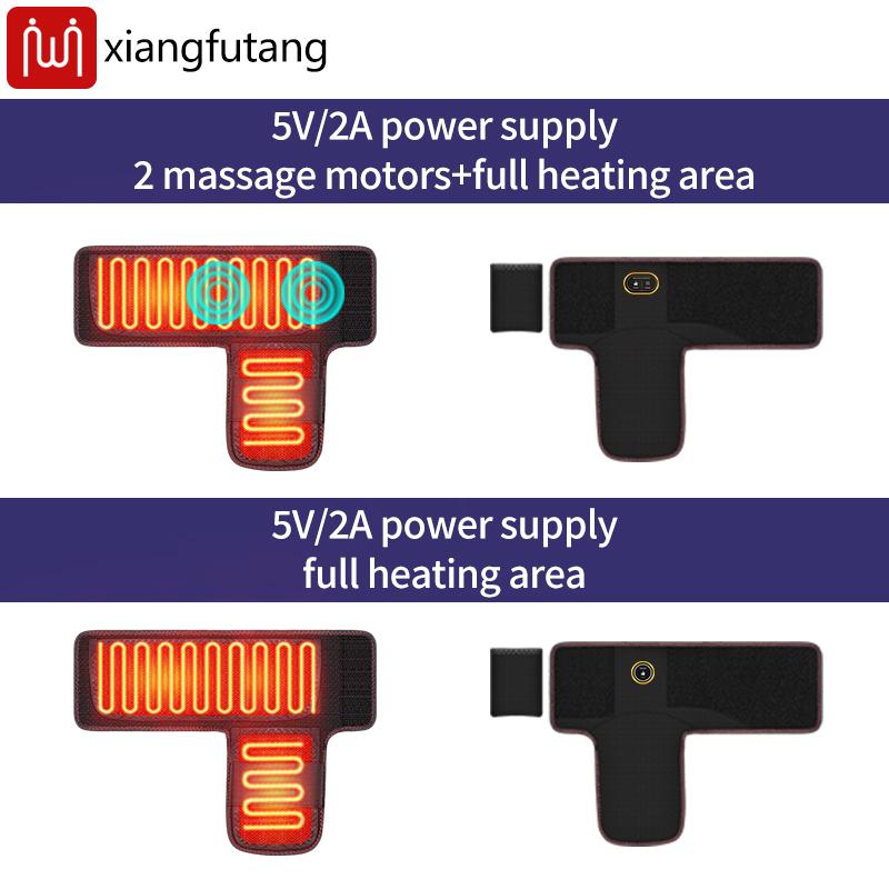 Electric Foot Heat Massager Usb Powered 3 Massage Functions Ankle Sprain Relief Vibration Relaxation Ankle Protection Home Use