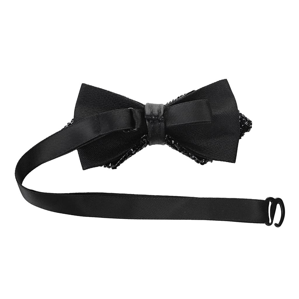 [Moonlove] Einhand-Fliege, Funkelnde Strass-Fliege, Stilvolles Accessoire für Damen und Herren, Verstellbar, Einfach An- und Ausziehen, Formell,