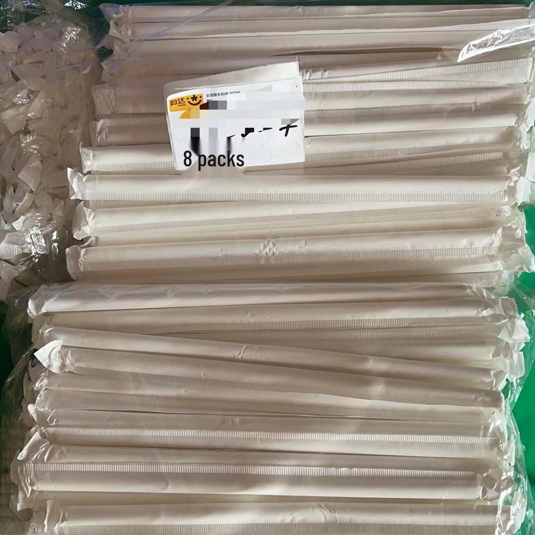 

8x260 Плоские белые Четырехслойные Толстые Одноразовые Экологичные Разлагаемые Кофейные Стаканчики, в Индивидуальной Упаковке