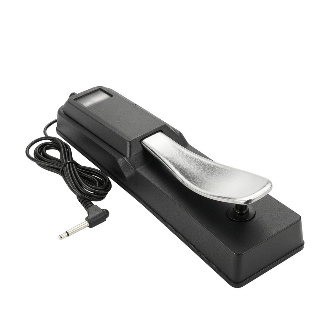 Sustain Pedal Universal with Polarity Switch Instrument Accessory for Keyboardists,