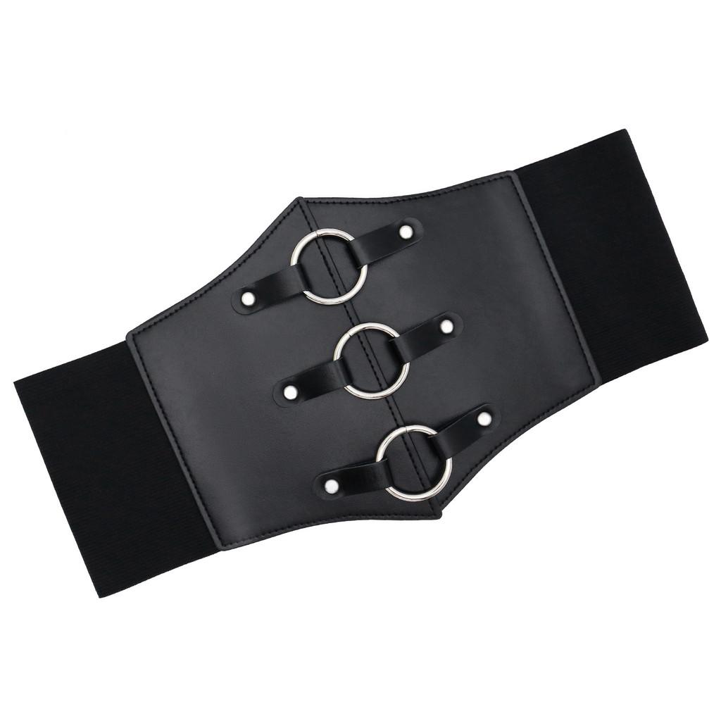 Elastic Solid Color Waistband Wide Belt Tie On Design Decoration Gift Fashion