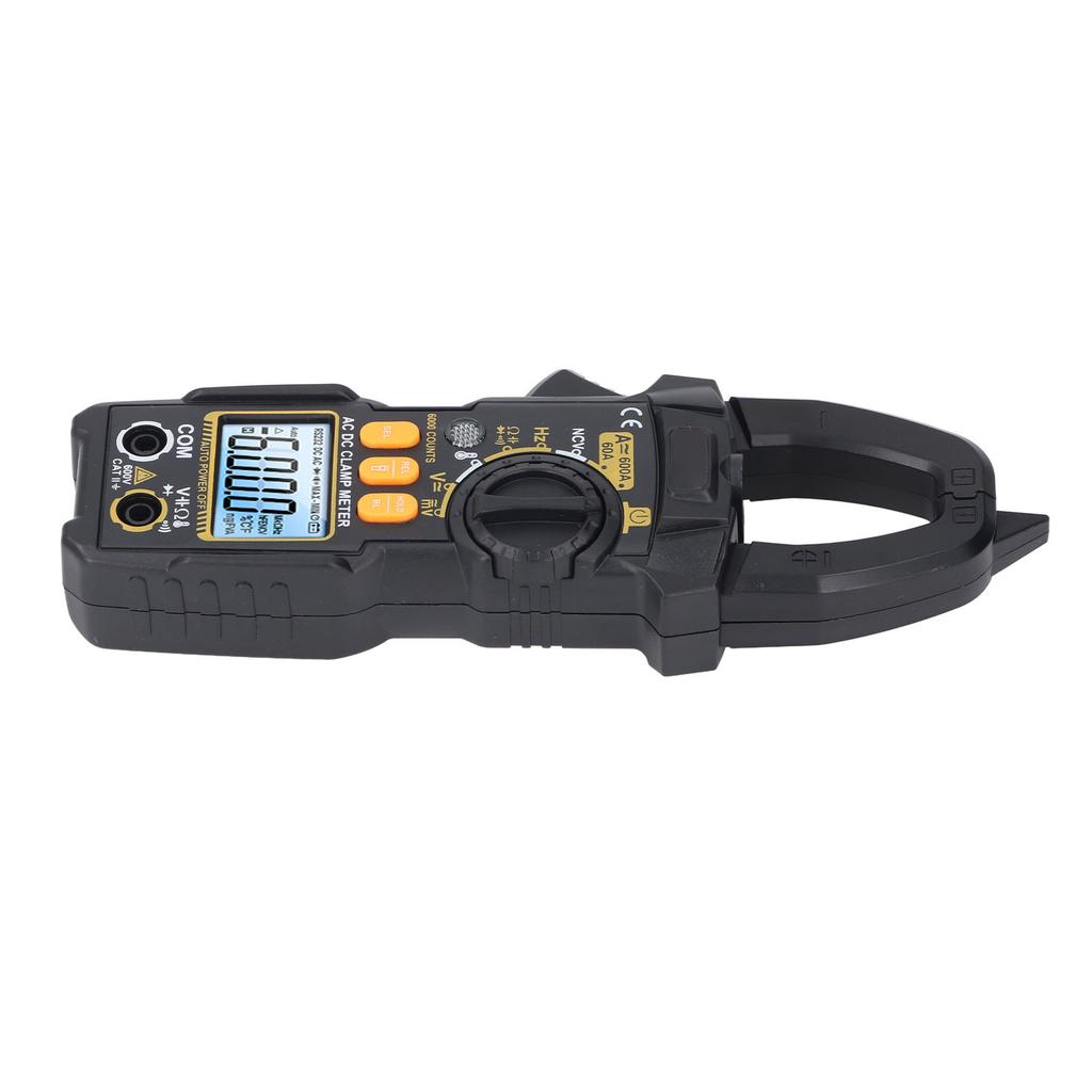 Digital Clamp Meter Multimeter 6000 Count LCD AC DC Volt Amp Diode Temp Hz Ohms Capacitance Tester Electrican Tool PN108