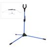 Folding Recurve Bow Stand Holder Archery Straight Bow Stander for Hunting Outdoor SportsBlue