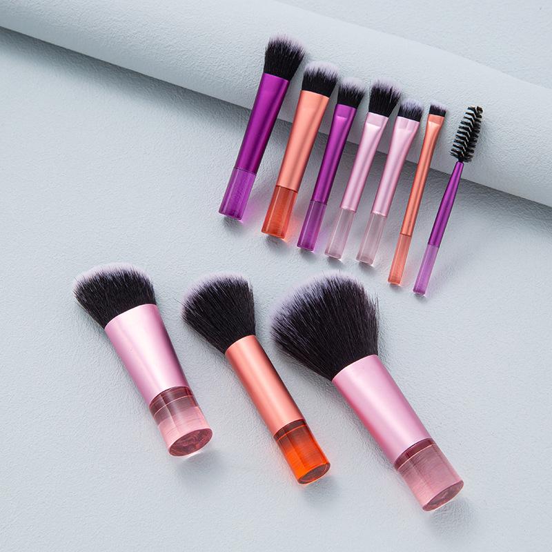Mini Reise Make-up Pinsel Set Tragbar Puder Rouge Nasenkontur Lidschatten Pinsel Buntes Schönheitswerkzeuge Kit