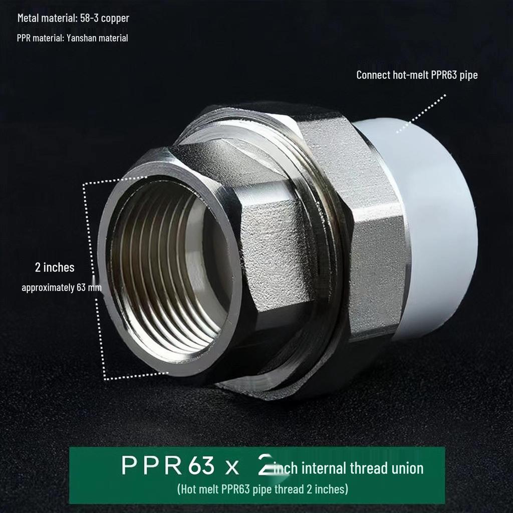 PPR Měď Železo Šroubení, Vnitřní & Vnější Závit, 20-110mm, Oboustranný PPR Železný Konektor