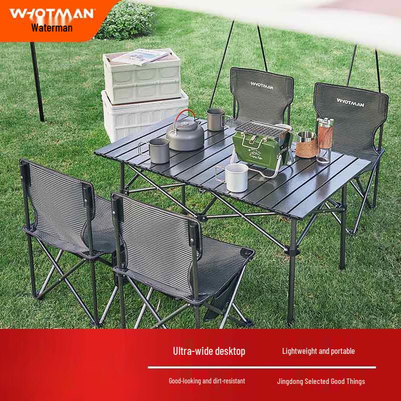 Waterman Outdoor Carbon Steel Folding Picnic Set