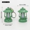 Waterproof Retro Lantern Pendant Orange Strap Vintage Lantern Keychain Pendant Suitable For Explorers And Campers