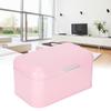 Pink Iron Bread Container Organizer NonToxic Retro Household Kitchen Storage Case