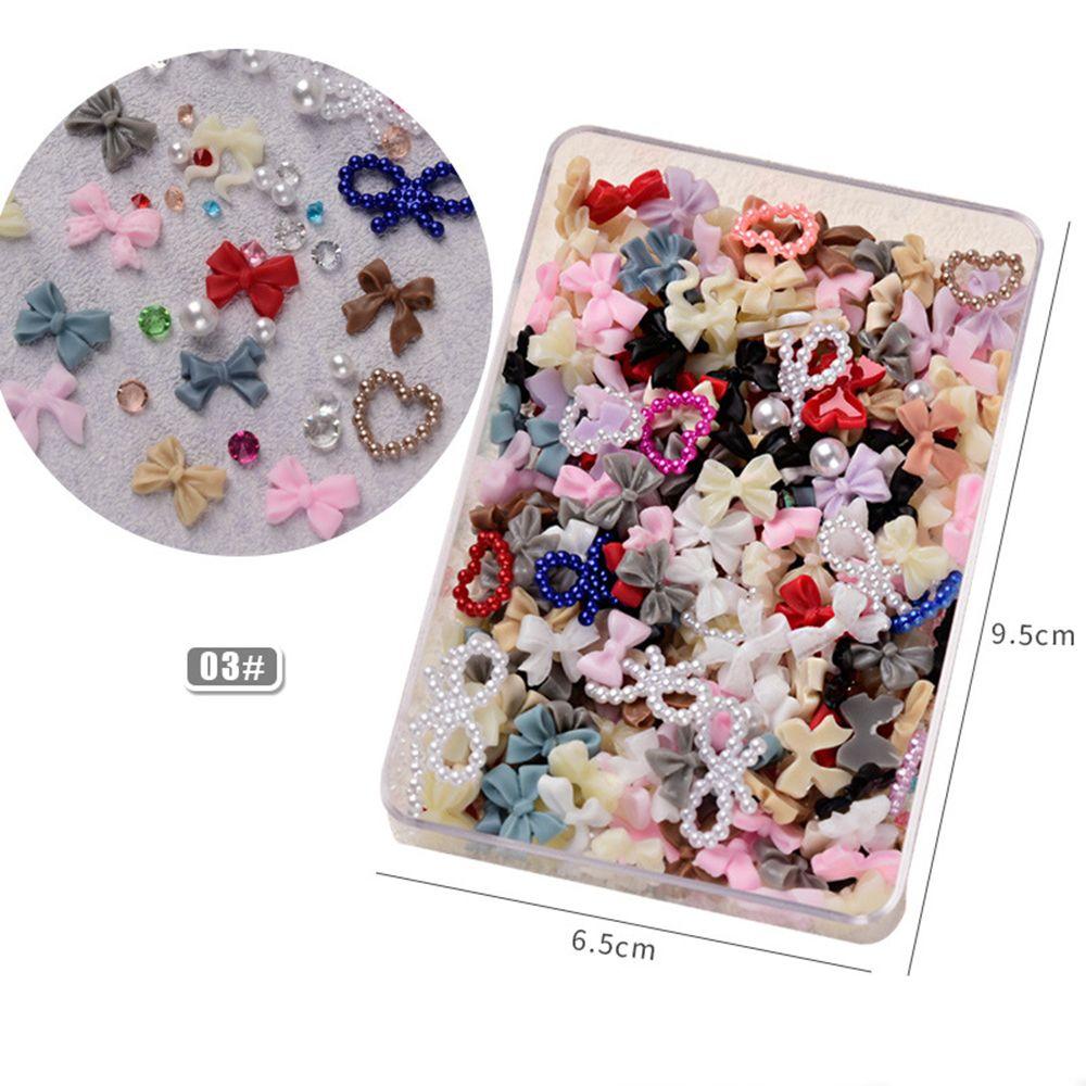 Manicure Kawaii Accessories Rhinestones Bear Nail Decoration Butterfly 3D Special Design