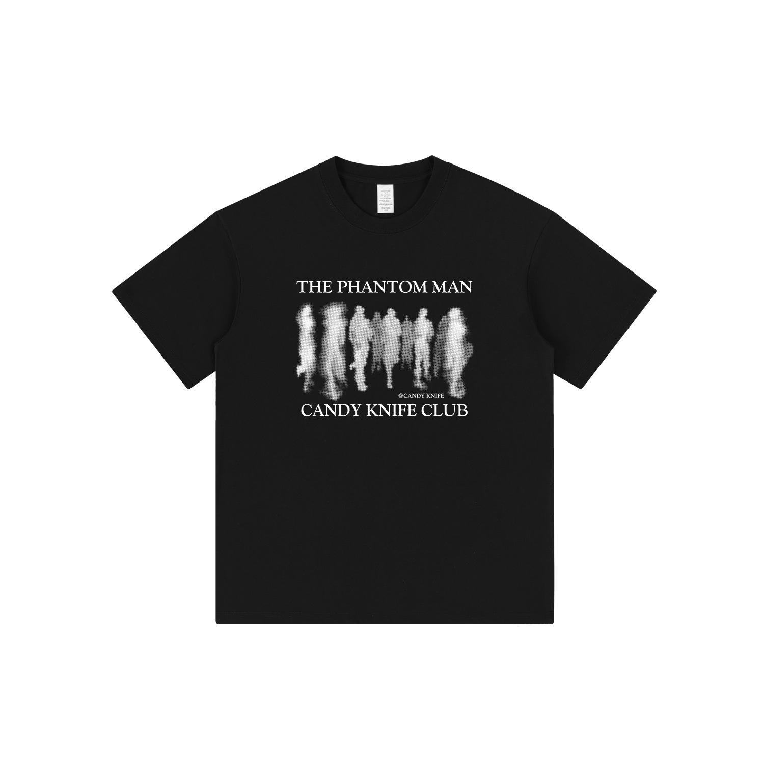 

Phantom Blur Heavyweight Retro Short Sleeve T-shirt for Men & Women - Loose Fit, Trendy High Street Style XL
