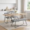 Bench with Button Tufting Light Gray 110 x 40 x 46 cm Fabric