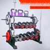 Baisheng Multi-functional Three-Tier Dumbbell & Kettlebell Gym Rack