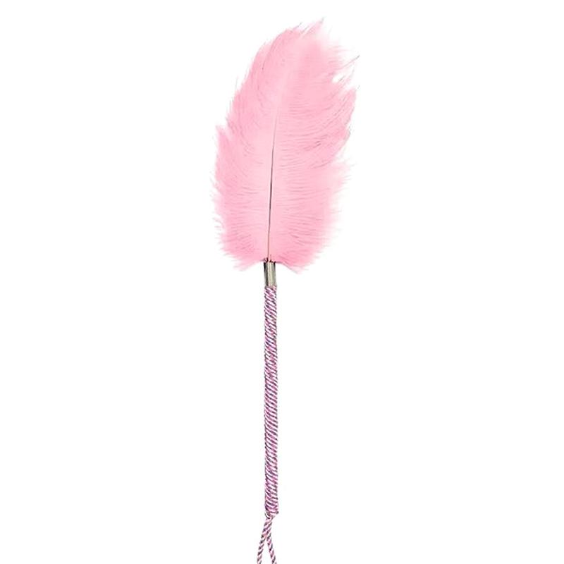 Feather Tickle Sex Toy with Colorful Bondage Restraint Riding Crop Flogger for Women Couples Adult Sexual Fun