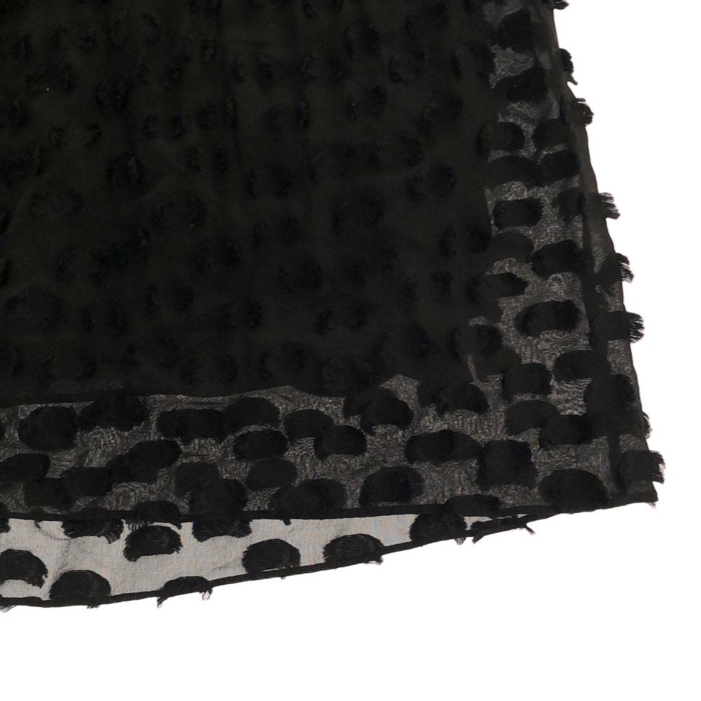 Proenza Schouler Short sleeve Long dress black fringe Women Used