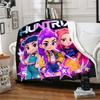 1pc Blanket Kpop Hunter12 Print Design, Lightweight Blanket for Sofa, Bed- Soft &Warm, Gift for All Seasons like Christmas, Halloween