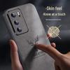 Shangsu Luxury Nubuck Leather Full Lens Protection Phone Case for Huawei P40 Series