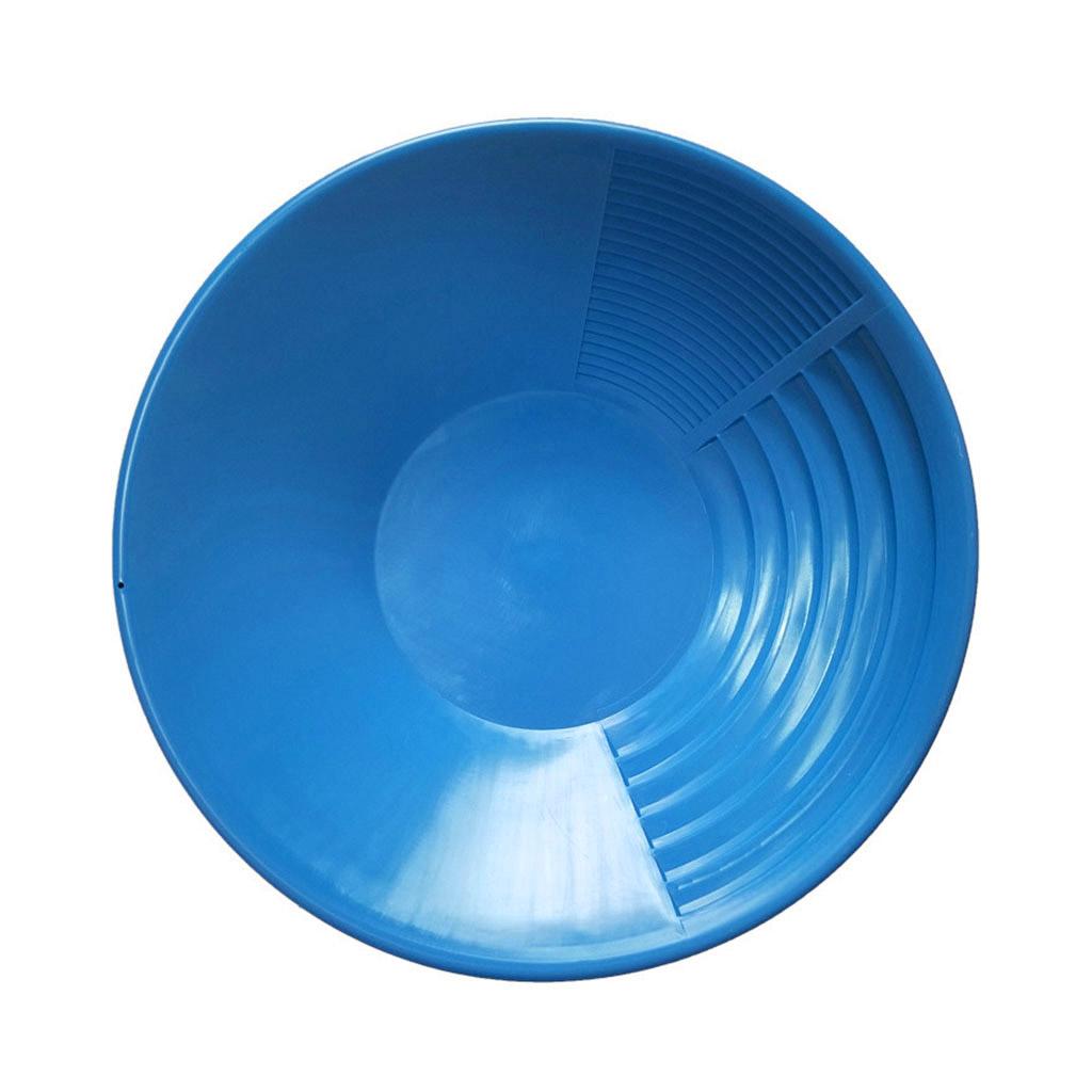 15-inch Gold Panning Basin Nugget Sluicing Pan for W/ Dual Riffles Prospecting Dredging River Tool for Metal Detector Pa