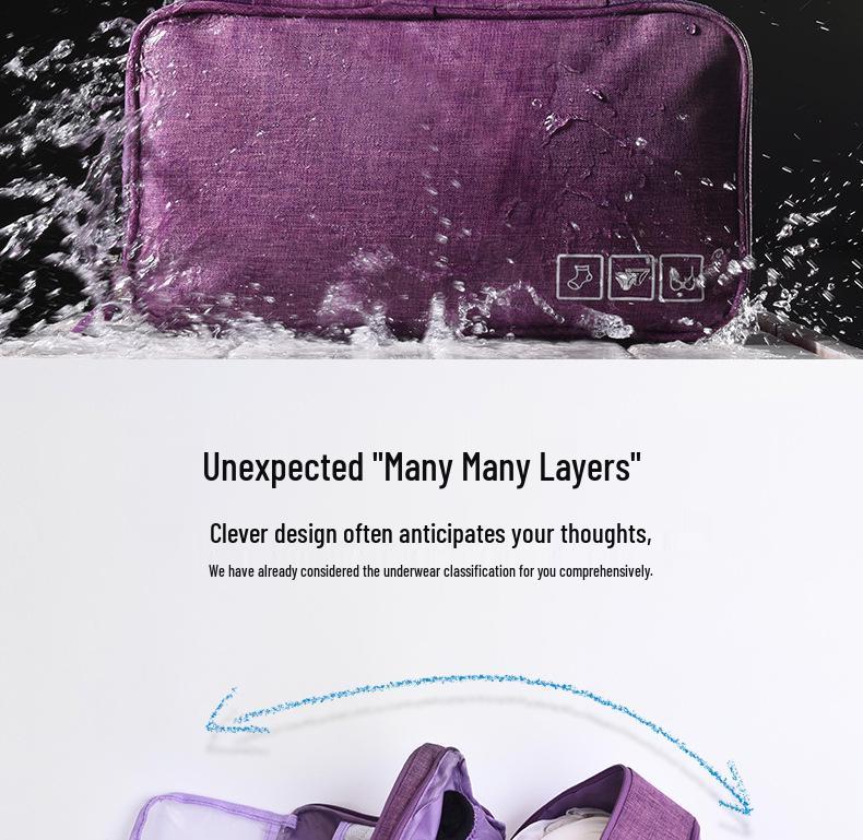 Waterproof Underwear, Panties, and Socks Organizer – Portable Travel Bag