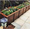 Large Outdoor Rectangular Wooden Planter Box for Flowers and Vegetables
