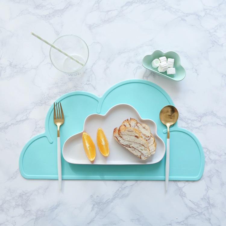 Children's Silicone Cloud Placemat - Non-slip, Heat-resistant for Babies and Pets