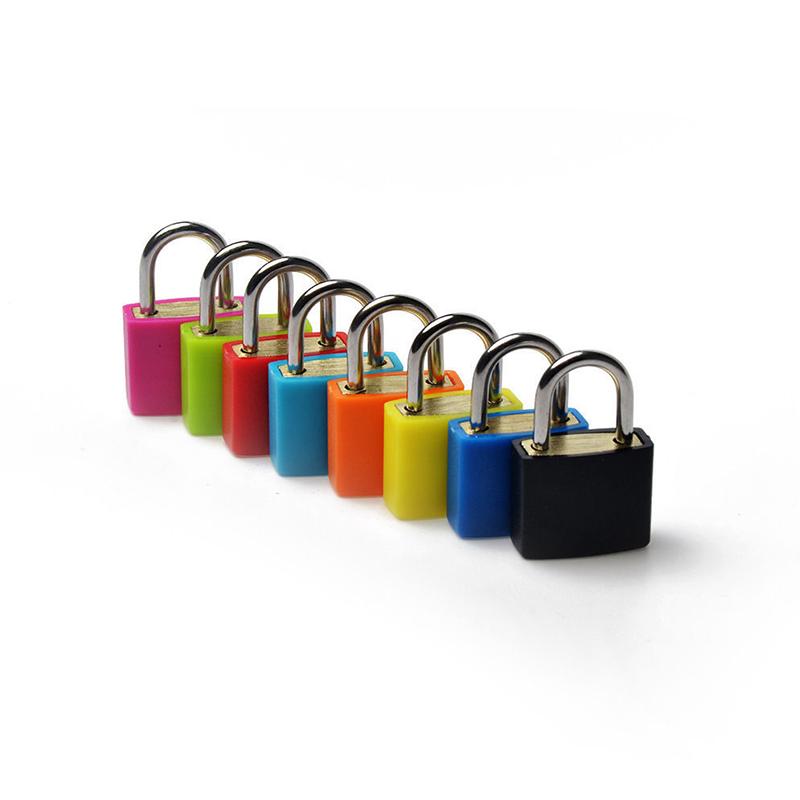 Small Mini High-Quality Strong Steel Padlock for Travel Suitcase Luggage Schoolbag - Anti-Theft Security Lock with 2 Keys